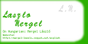 laszlo mergel business card